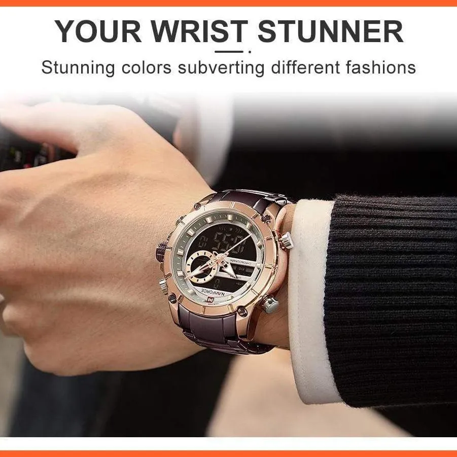 Top Brand Men Watches Fashion Luxury Quartz Watch | Mens Military Chronograph Sports Wristwatch Clock