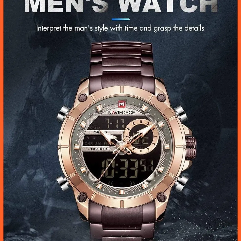 Top Brand Men Watches Fashion Luxury Quartz Watch | Mens Military Chronograph Sports Wristwatch Clock
