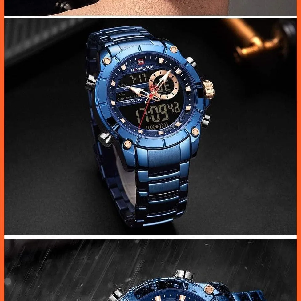 Top Brand Men Watches Fashion Luxury Quartz Watch | Mens Military Chronograph Sports Wristwatch Clock