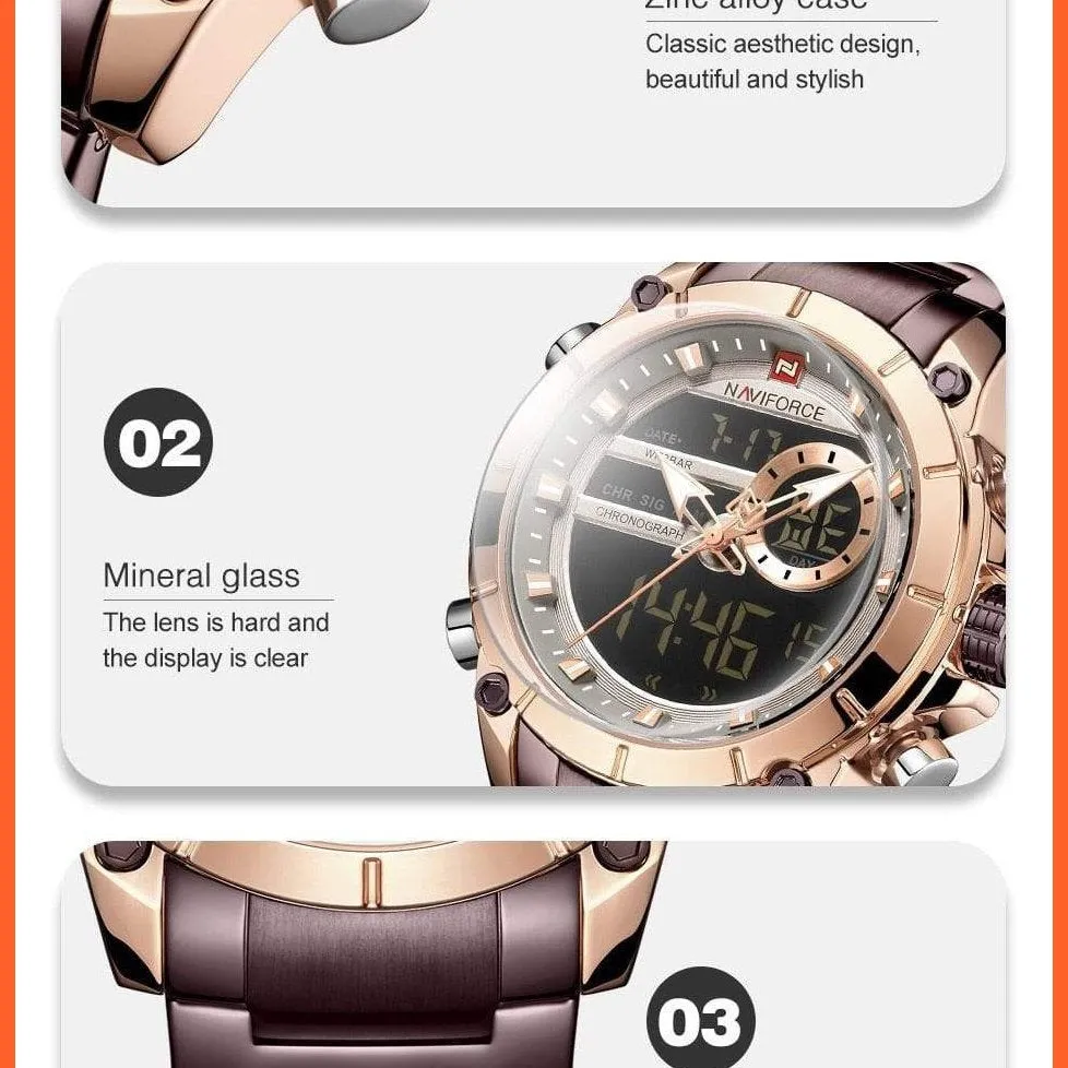 Top Brand Men Watches Fashion Luxury Quartz Watch | Mens Military Chronograph Sports Wristwatch Clock