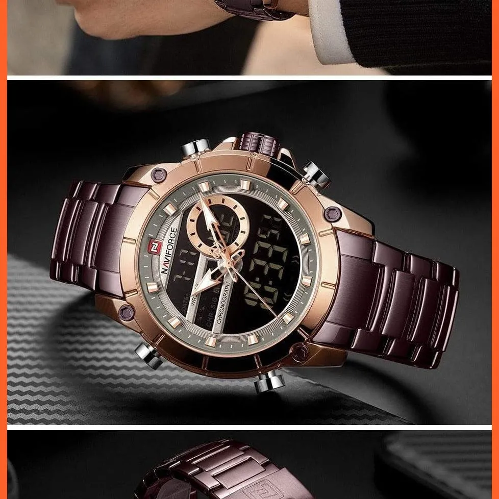 Top Brand Men Watches Fashion Luxury Quartz Watch | Mens Military Chronograph Sports Wristwatch Clock