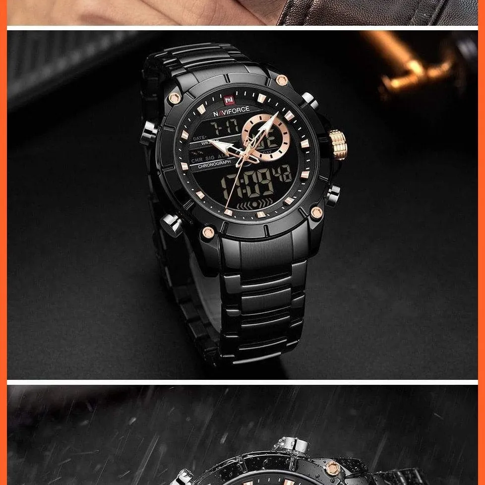 Top Brand Men Watches Fashion Luxury Quartz Watch | Mens Military Chronograph Sports Wristwatch Clock