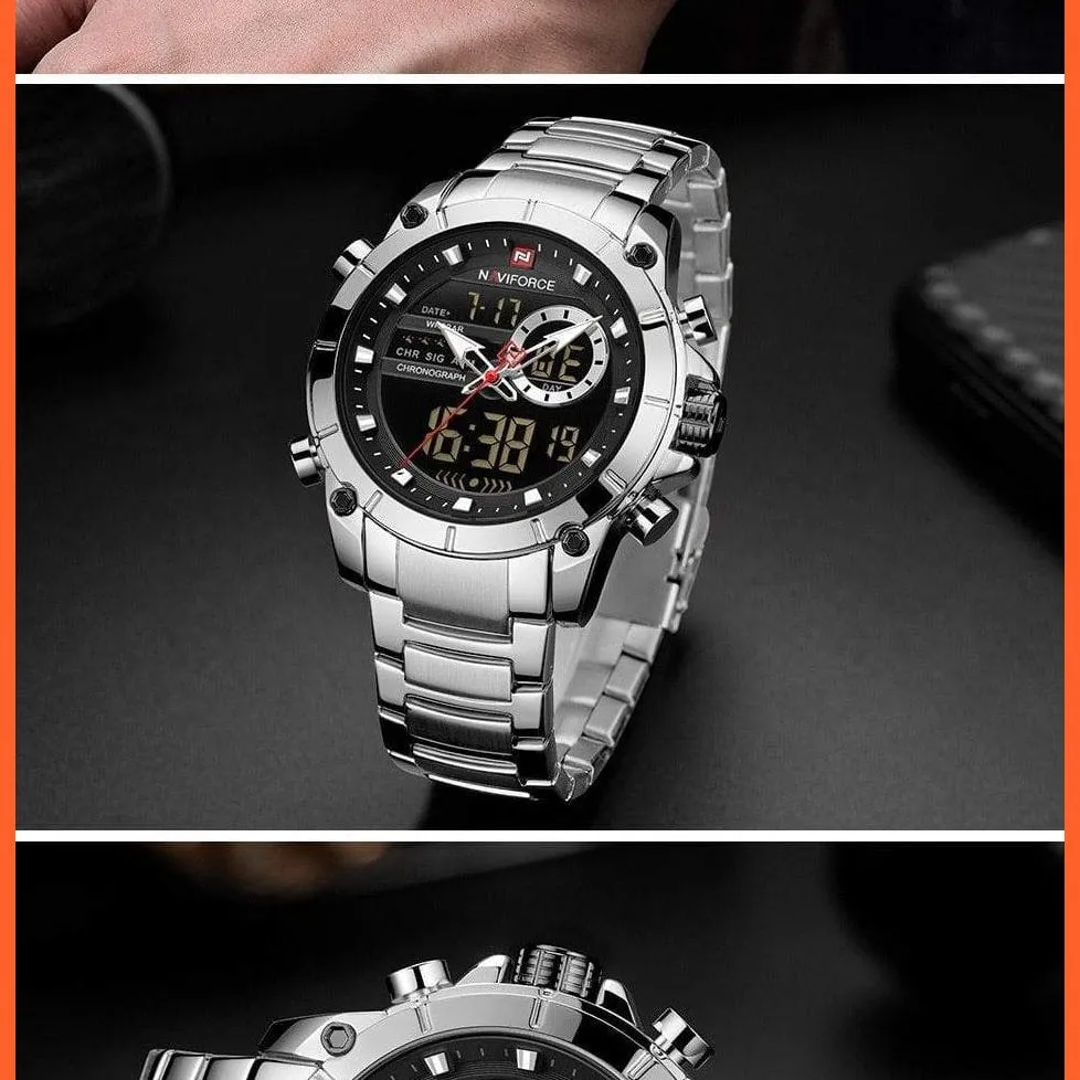 Top Brand Men Watches Fashion Luxury Quartz Watch | Mens Military Chronograph Sports Wristwatch Clock