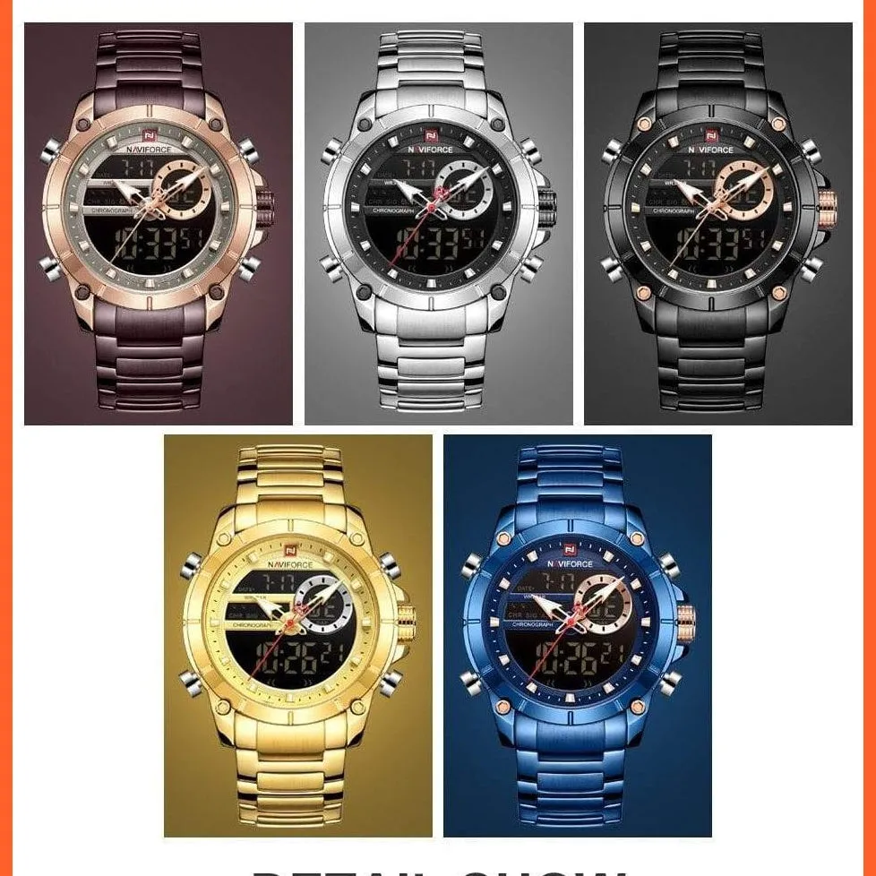 Top Brand Men Watches Fashion Luxury Quartz Watch | Mens Military Chronograph Sports Wristwatch Clock