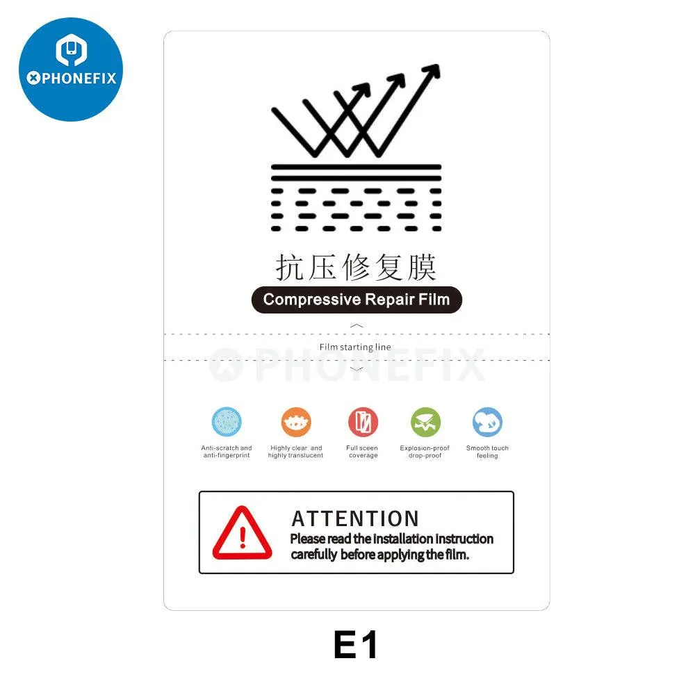 Universal Soft Hydrogel Film Screen Protector Film For Cutting Machine
