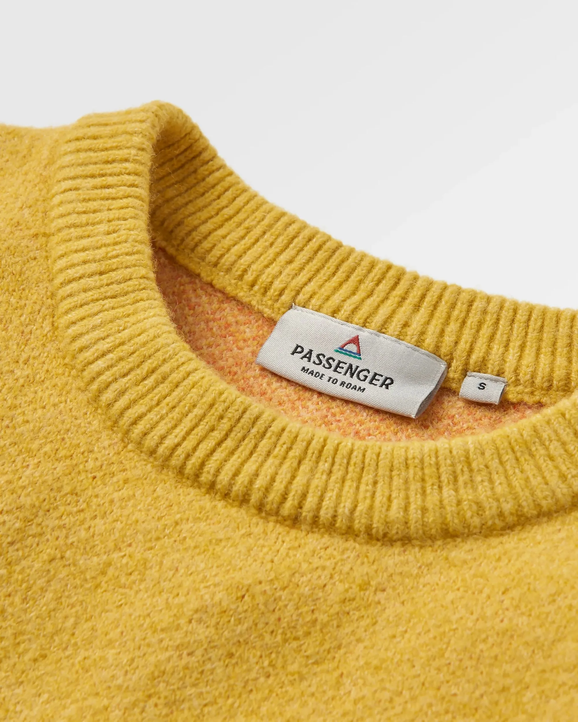 Vista Recycled Knitted Jumper - Amber Gold