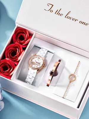 Watch gift set|Eurpai 1pc Gift Set Watch   bracelet   necklace   soap