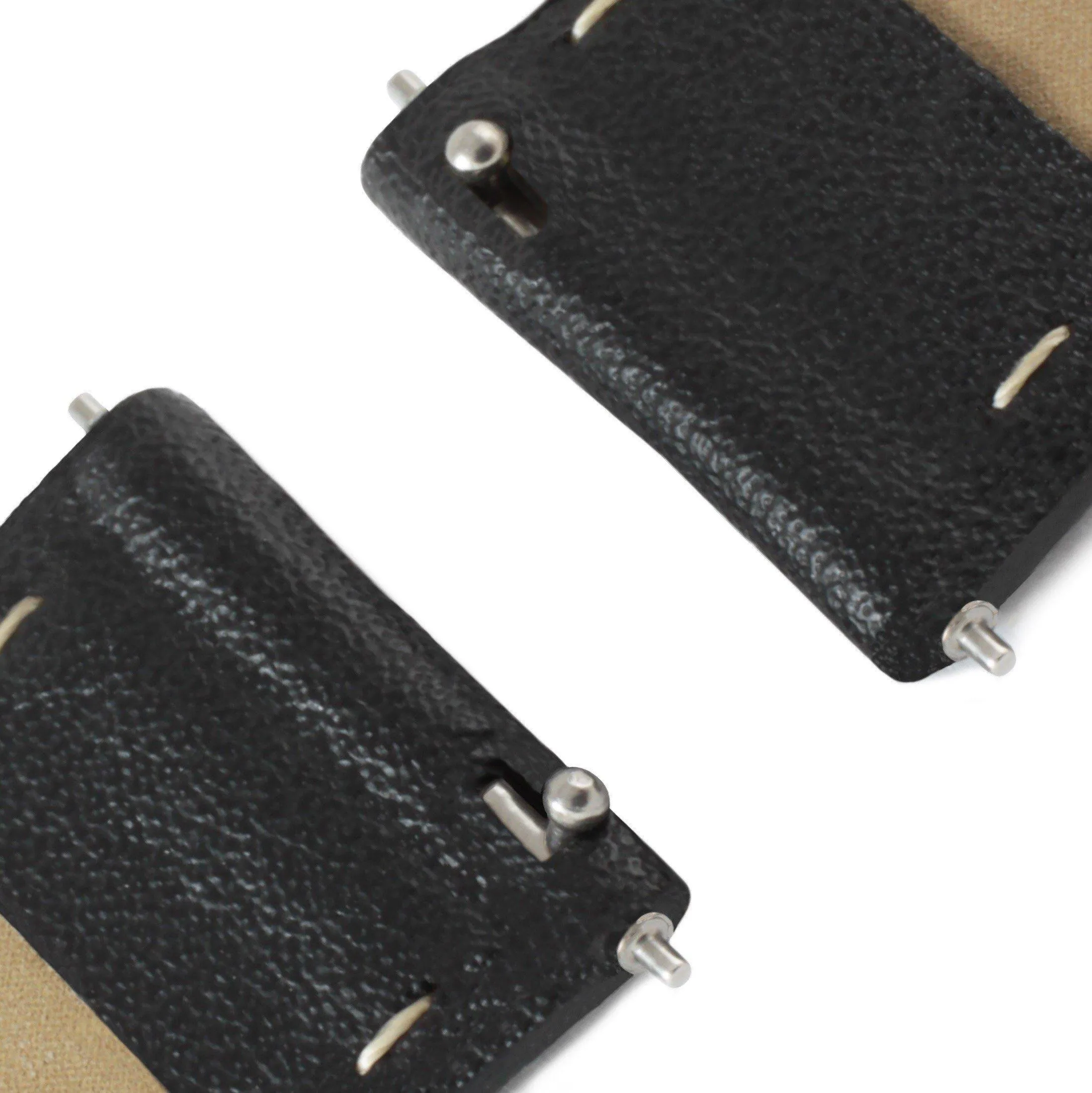 Watch Strap- Black & Silver