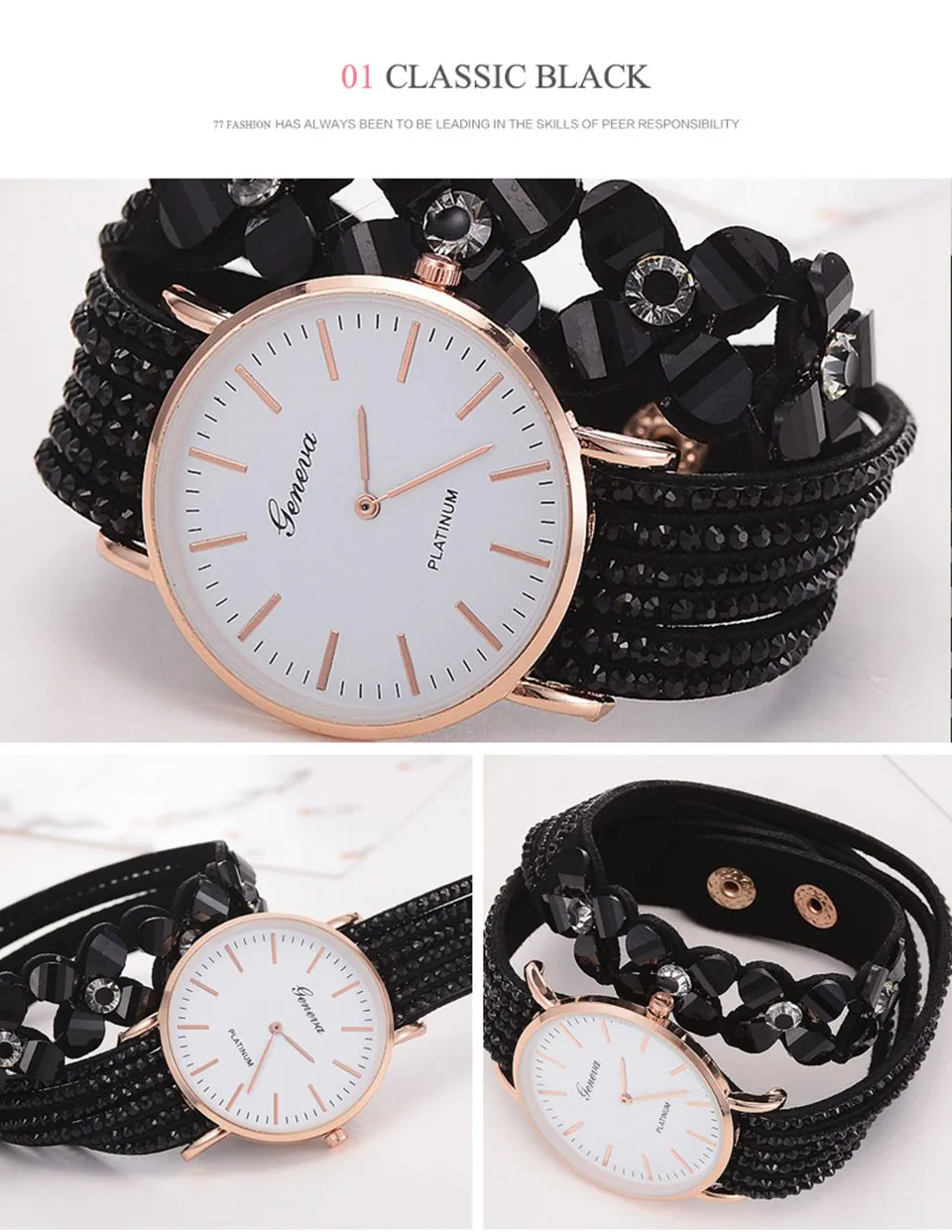 Watches Women Dress Elegant Quartz Bracelet Ladies Watch Crystal Diamond