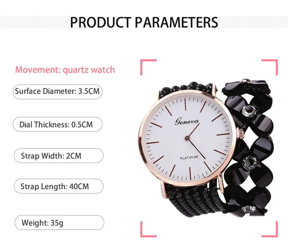 Watches Women Dress Elegant Quartz Bracelet Ladies Watch Crystal Diamond