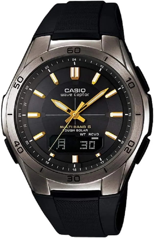 WAVE CEPTOR (WVA-M640B-1A2JF) 6 MULTI BANDS SOLAR MEN'S WATCH JAPANESE MODEL 2014 JULY RELEASED