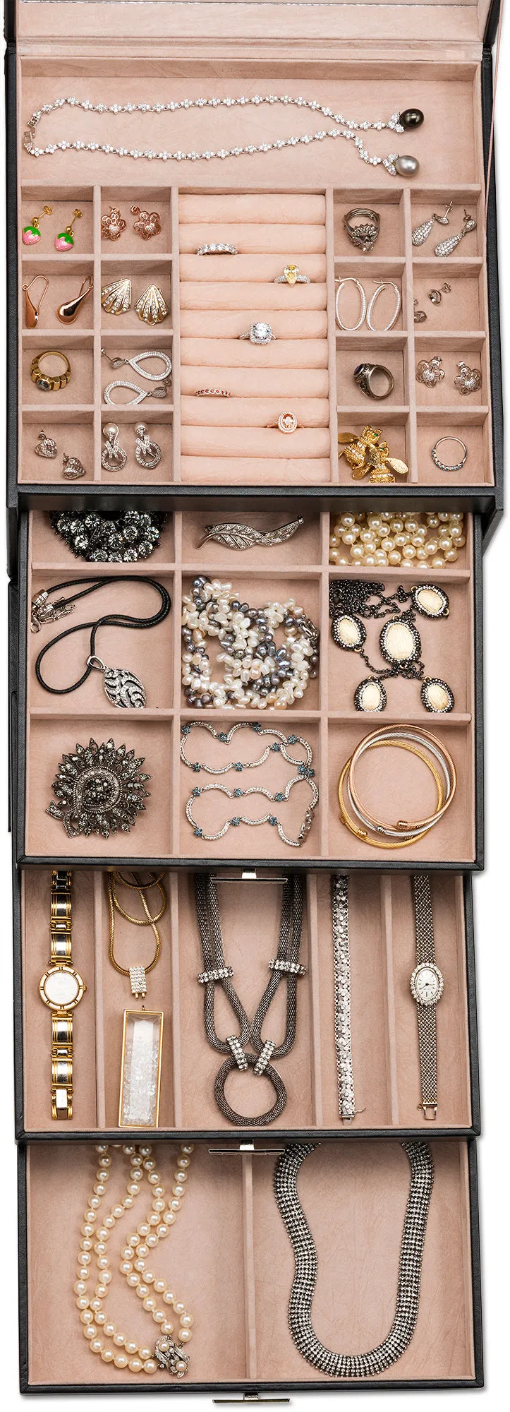 Women's Luxury Bundle - Jewelry Organizer Box   Makeup Organizer Box