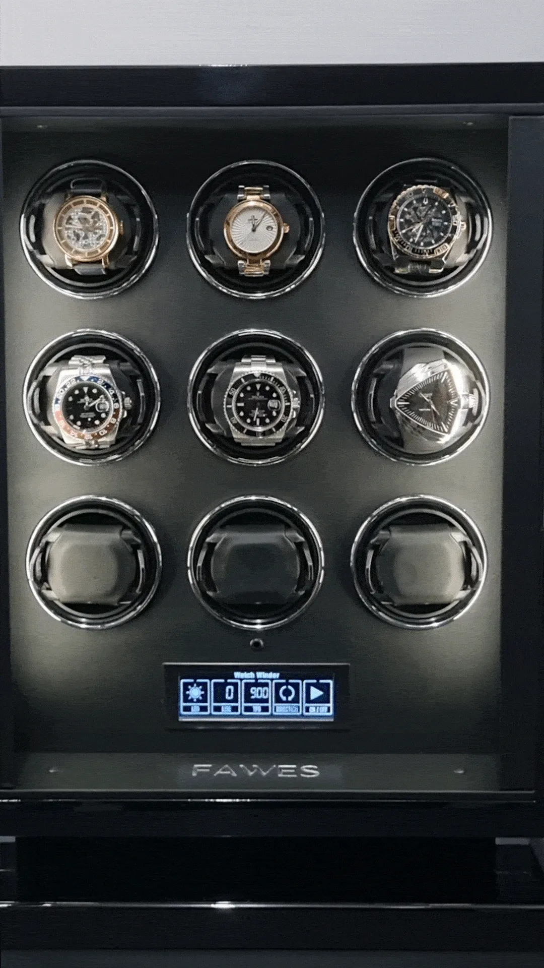 X63 Watch Winder with Biometric Access - 9 Epitope
